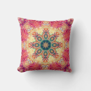 Coussin Texture colorée kaléidoscope sans couture. Illus