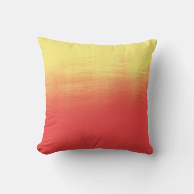 Coussin Texture d'aquarelle d'Ombre - coucher du soleil de (Recto)