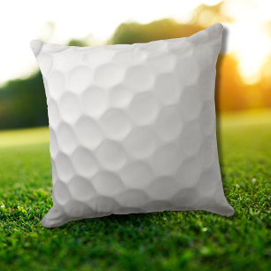Coussin Texture de balle de golf blanche et alvéolée