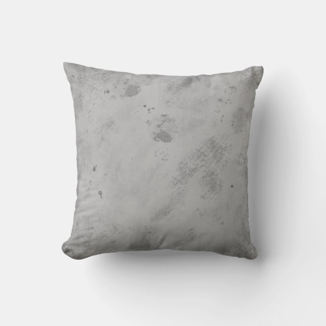 Coussin Texture de béton gris fond rustique en détresse (Recto)