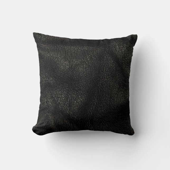 Coussin Texture de cuir réaliste (Recto)