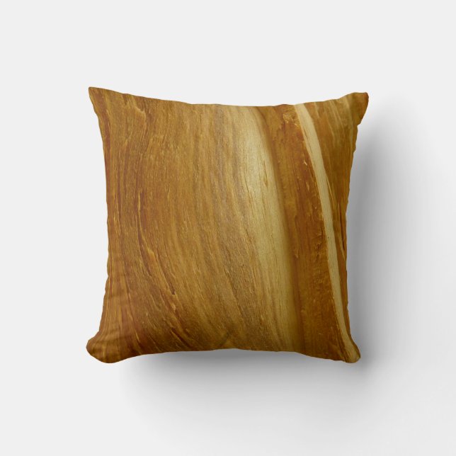 Coussin Texture de faux bois de pin II (Recto)