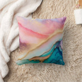 Coussin Texture de feuille d'or fausse géode d'agate paste (Couverture)