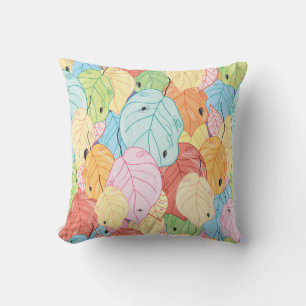 Coussin Texture De La Feuille Lumineuse : La Nature Inspir