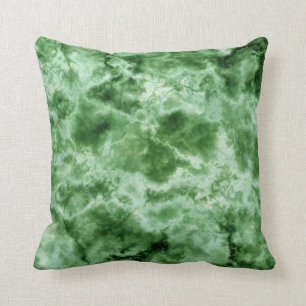 Coussin Texture de marbre verte