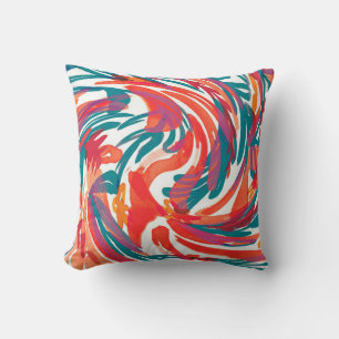 Coussin texture de peinture Abstraite. Papier peint d'art.