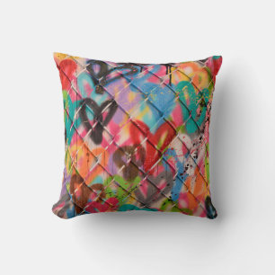 Coussin Texture de peinture Abstraite Spray Arrière-plan,