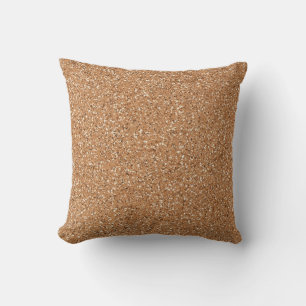 Coussin texture de pierre brune