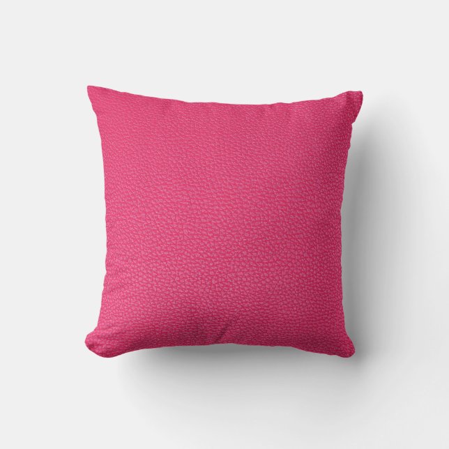 Coussin Texture De Tissu Rose De Luxe. (Recto)