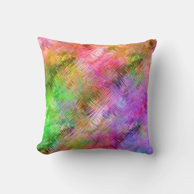 Coussin Texture de verre opale colorée (Recto)