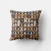 Coussin Texture des chats (Verso)