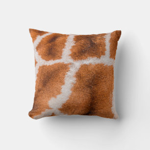 Coussin Texture d'impression de girafe