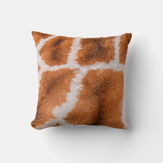 Coussin Texture d'impression de girafe (Recto)