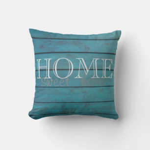 Coussin Texture en bois adorable, Home Sweet Home