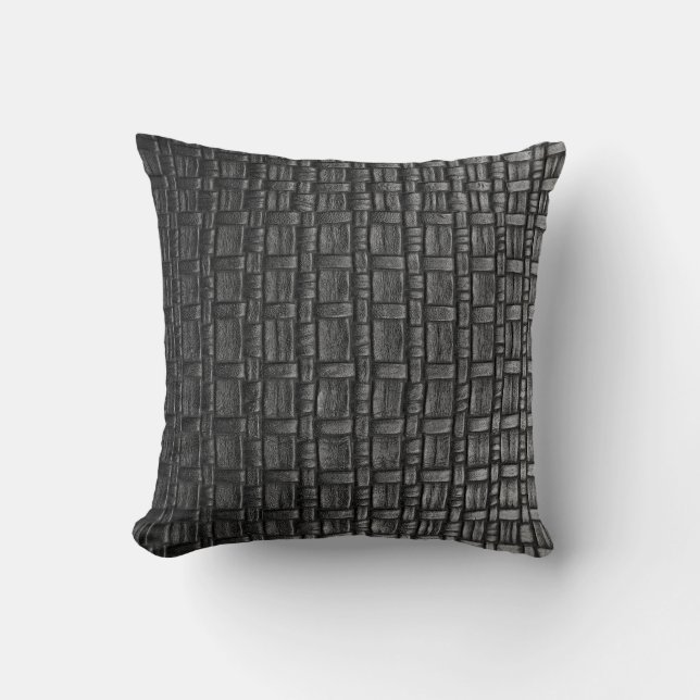 Coussin Texture en cuir (Recto)
