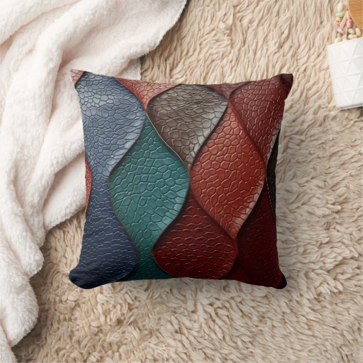 Coussin Texture en cuir artistique (Couverture)