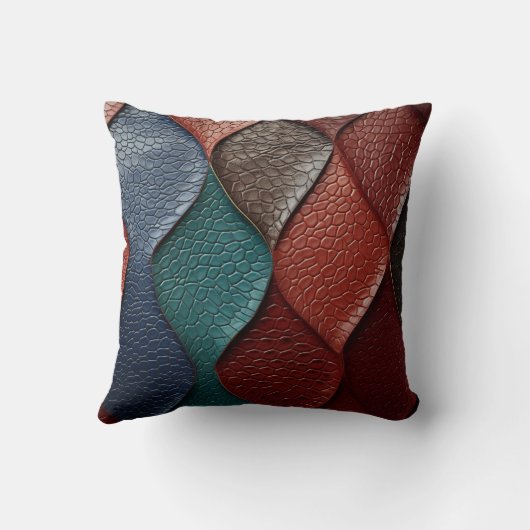 Coussin Texture en cuir artistique (Verso)