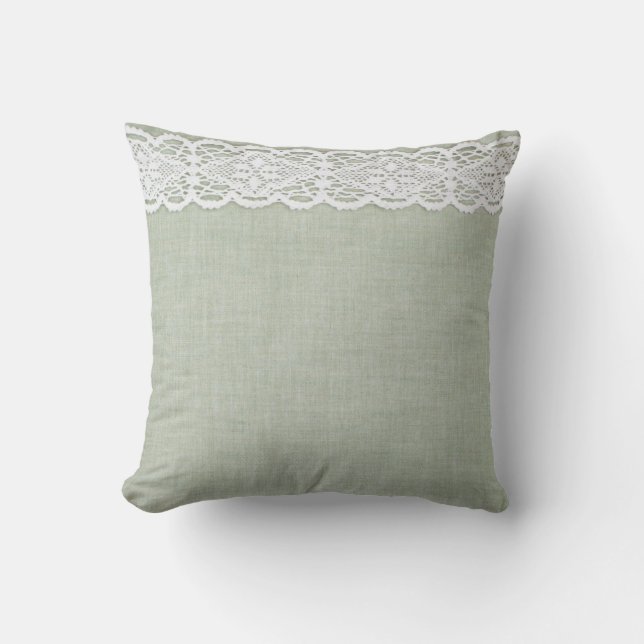 Coussin Texture et dentelle textiles  (Recto)