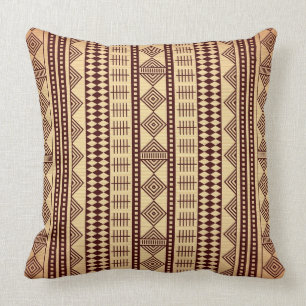 Coussin Texture ethnique Brown