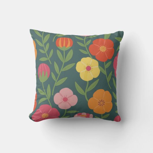 Coussin Texture florale (Recto)