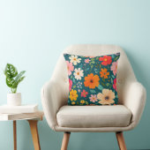 Coussin texture florale (Chaise)