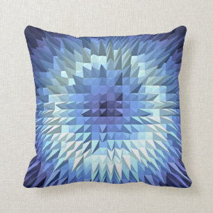 Coussin Texture géométrique polygonale abstraite