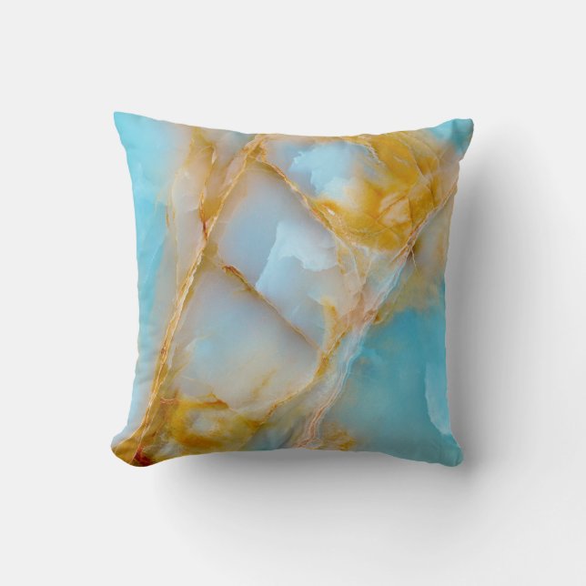 Coussin Texture marbré, intérieur onyx coloré. (Recto)