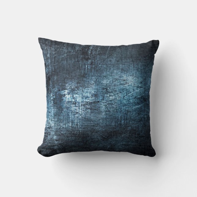 Coussin Texture métal gris bleu arrière - plan (Recto)