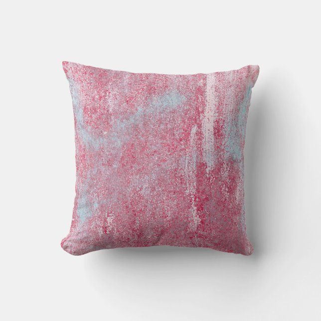 Coussin Texture métallique avec rayures et fissures abstra (Recto)