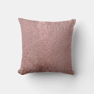 Coussin Texture or métallique, quartz rose.