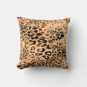 Coussin Texture peau léopard, motif léopard