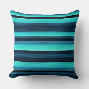 Coussin Texture rayée bleue