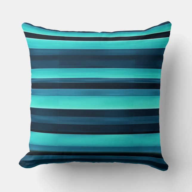 Coussin Texture rayée bleue (Recto)