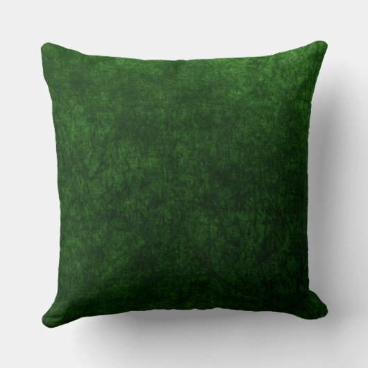 Coussin texture velours vert émeraude (Verso)