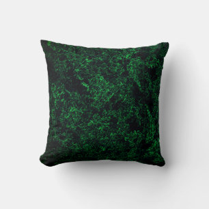 Coussin Texture vert foncé, éponge détruite ou corrodée