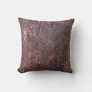 Coussin Texture vintage métallique avec rayures et craquel