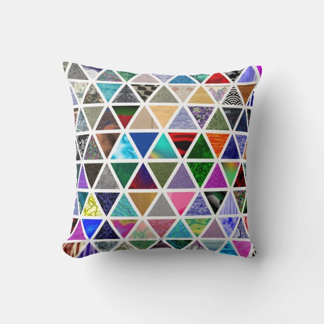 Coussin Textures triangulaires (Recto)