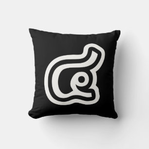 Coussin Thaïlande Numéro 4 / Quatre / ๔ (Voir/Si) Écriture