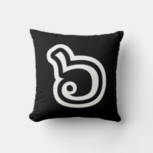 Coussin Thaïlande Numéro 6 / Six / ๖ (Ho/Hok) Langue thaïe