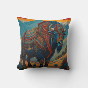 Coussin Thaillow Buffalo conception américaine native