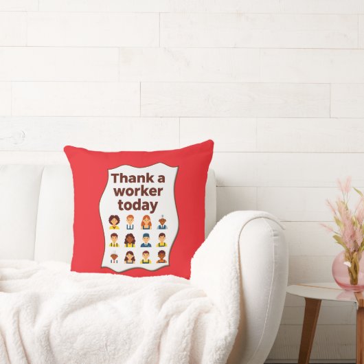 Coussin Thank a Worker Today Diversity Workers Design (Canapé)