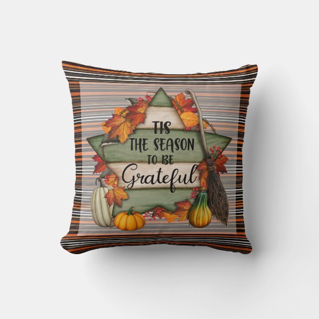 Coussin Thanksgiving Collection d'automne tendance (Recto)