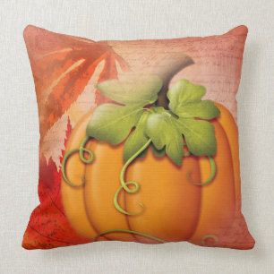 Coussin Thanksgiving rustique et automne