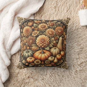 Coussin Thanksgiving Vintage Rustique Automne Décoratif