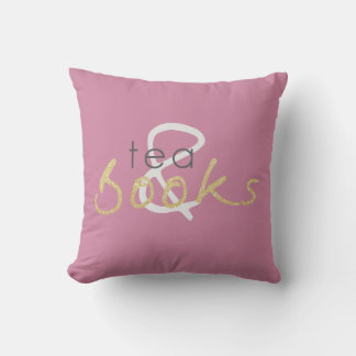 Coussin Thé à deux tons et livres Jeter l'oreiller
