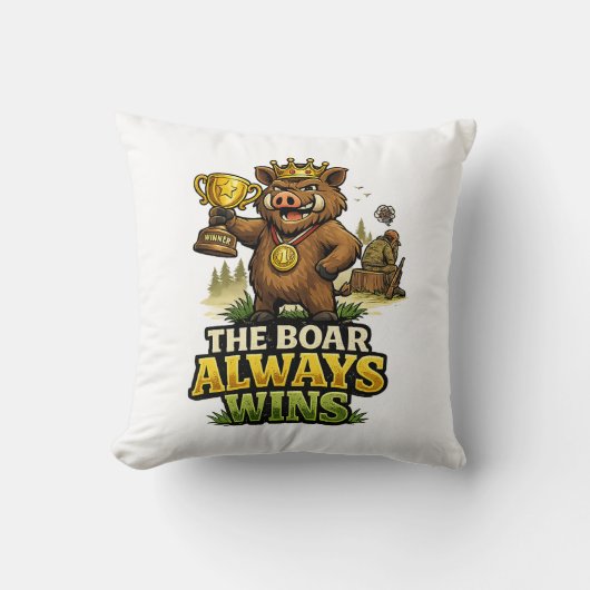 Coussin The Boar Always Wins (Recto)
