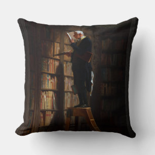 Coussin The Bookworm by Carl Spitzweibrücken