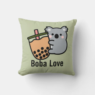 Coussin Thé de bulle et ours de Koala