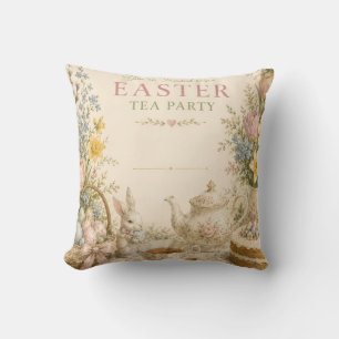 Coussin Thé de Pâques, Célébration Florale Vintage