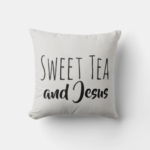 Coussin Thé doux et Jésus
